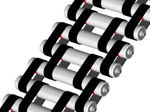 Speed-controller gravity roller belts