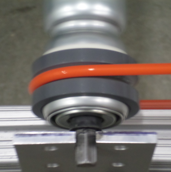 Tape-on roller groove sleeve